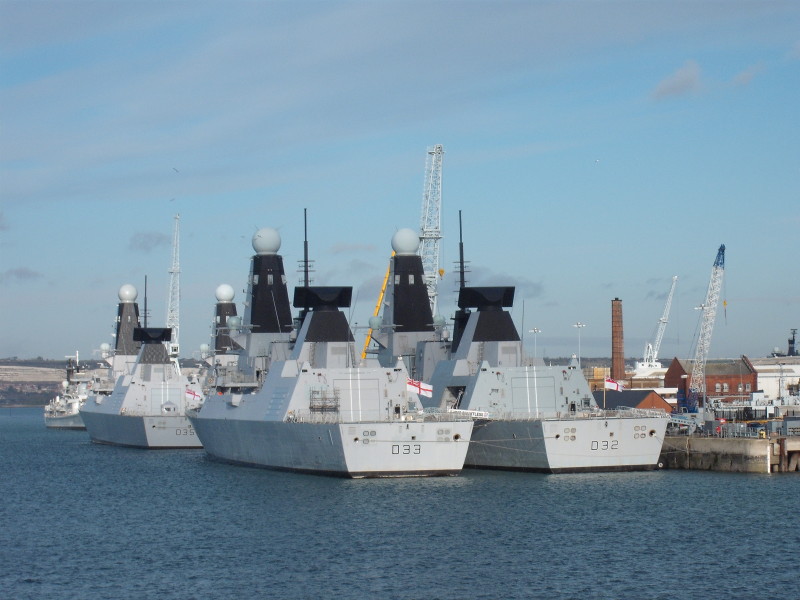 BRITISH WARSHIP D33